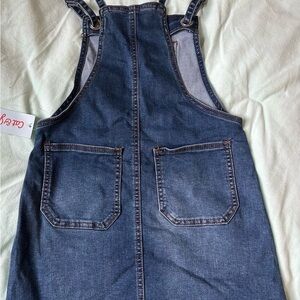 Girl Denim Overall Dress
